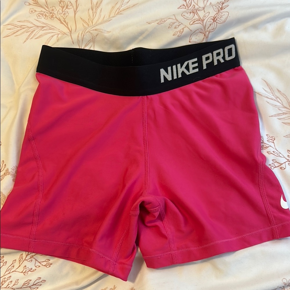 Nike Pink Athletic Shorts with Compression Fit